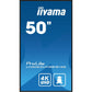 Videowall Monitor Iiyama MONITOR IIYAMA 50" 4K Ultra HD 50" 49,5"