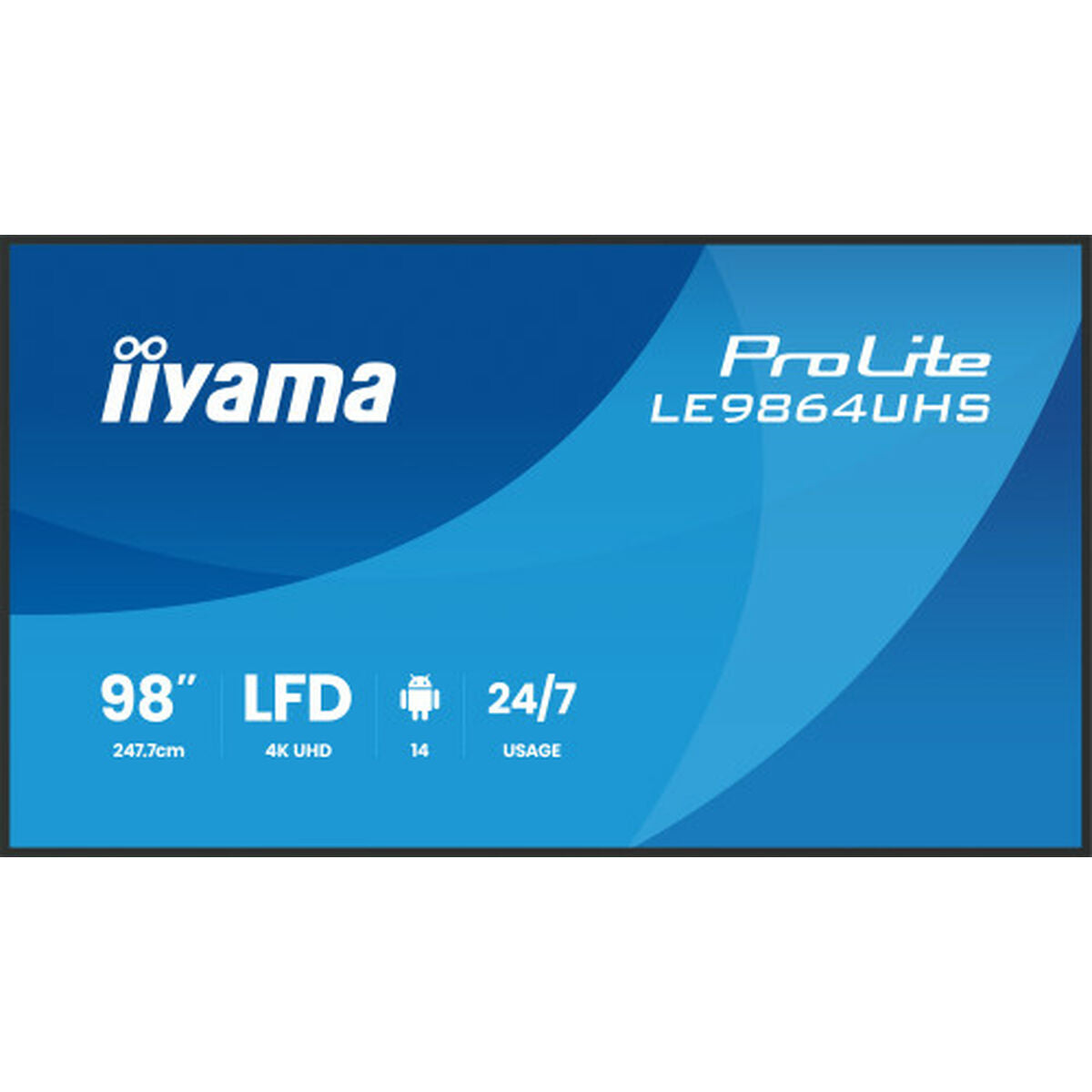 Videowall Monitor Iiyama LE9864UHS-B1AG 98" 4K Ultra HD LCD