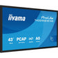 Videowall Monitor Iiyama T4329AS-B1AG 4K Ultra HD 43"