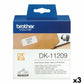 Printer Labels Brother DK-11209 Black/White 62 x 29 mm (3 Units)