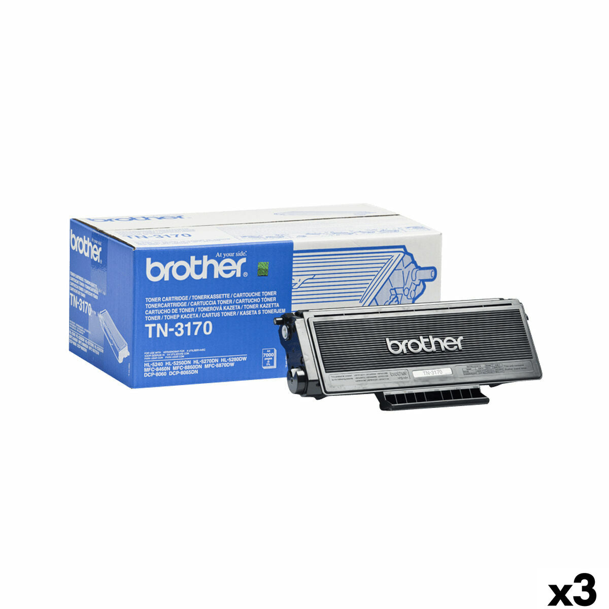 Toner Brother TN3170 Black (3 Units)