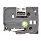 Laminated Tape for Labelling Machines Brother TZE345 White/Black 18mm