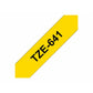 Laminated Tape for Labelling Machines Brother TZE641 Yellow Black Black/Yellow 18mm