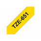 Laminated Tape for Labelling Machines Brother TZE651 Black