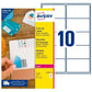Adhesives/Labels Avery 99,1 x 57 mm White 25 Sheets