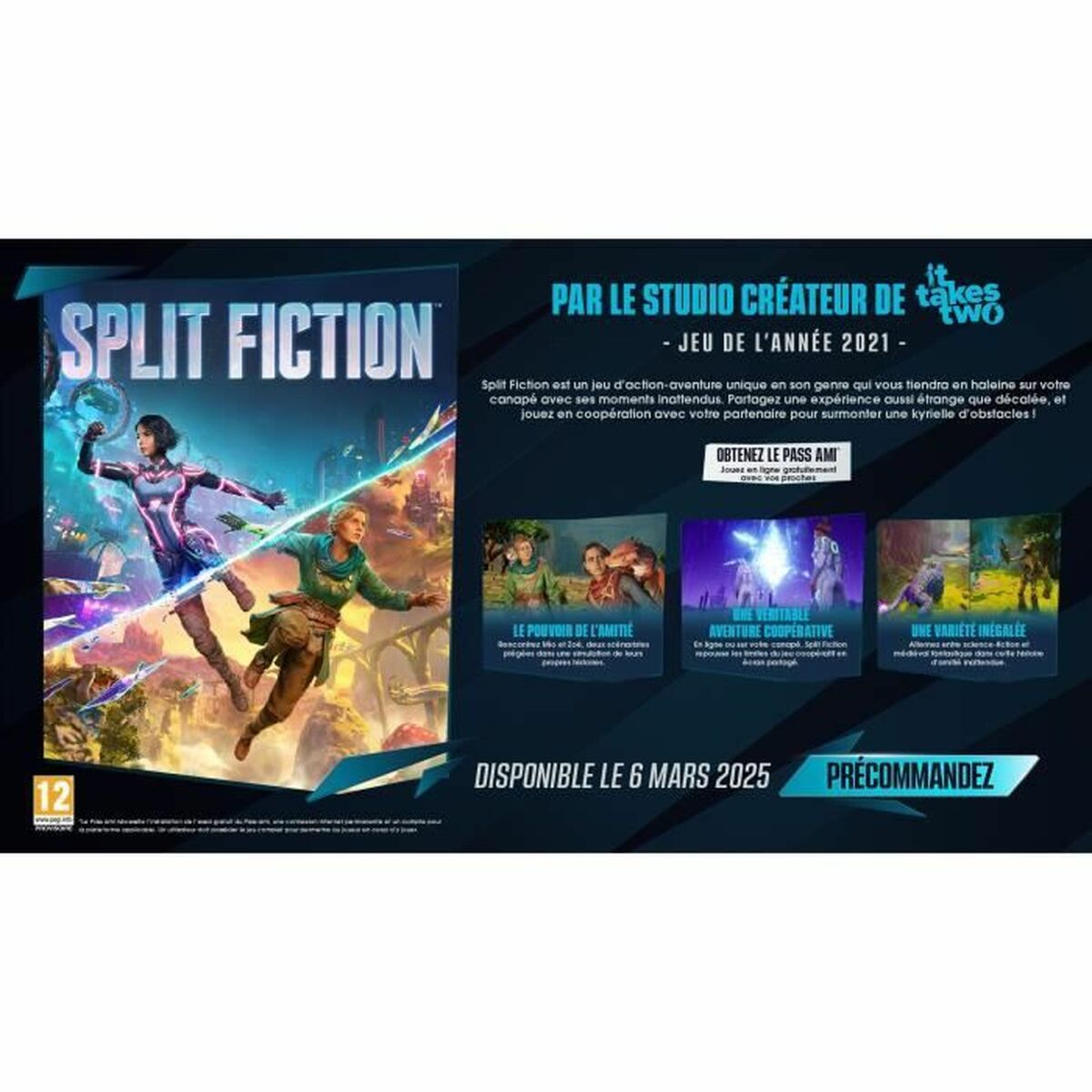 PlayStation 5 Video Game Electronic Arts Split Fiction