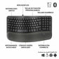 Keyboard and Mouse Logitech Graphite Steel Spanish Qwerty