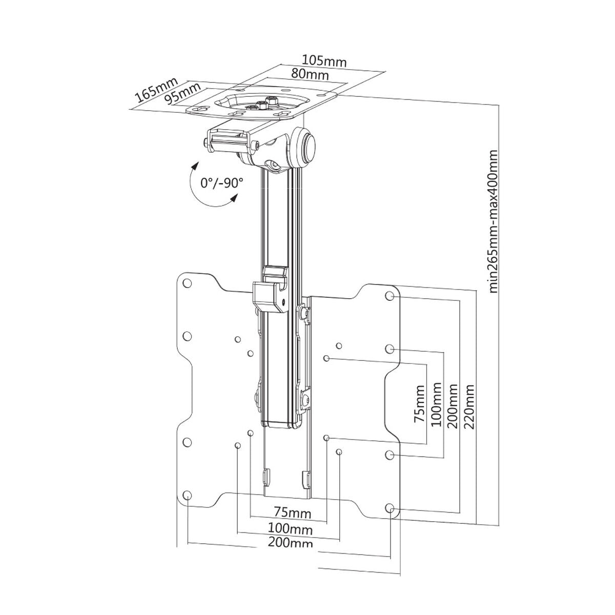 TV Mount Neomounts FPMA-C020BLACK 10" 40" 20 kg