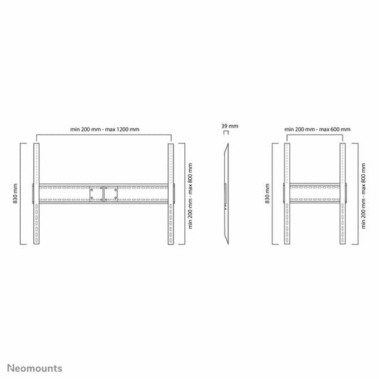TV Mount Neomounts LFD-W1500            60-100" 150 kg