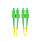Hose Lanberg G657A1 (2 m) Yellow Duplex