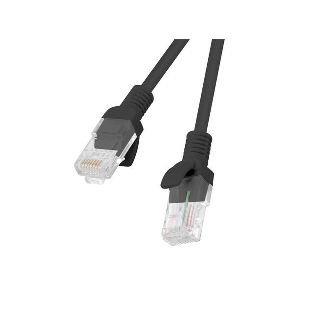 UTP Category 6 Rigid Network Cable Lanberg PCU6-20CC-0100-BK Black 1 m