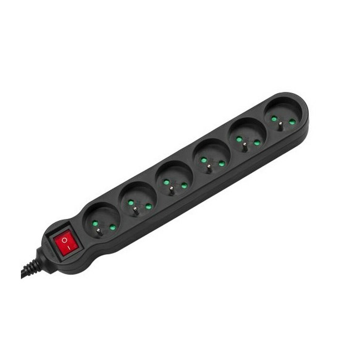 Power Socket - 6 Sockets with Switch MacLean MCE225 2300 W (1,5 m)