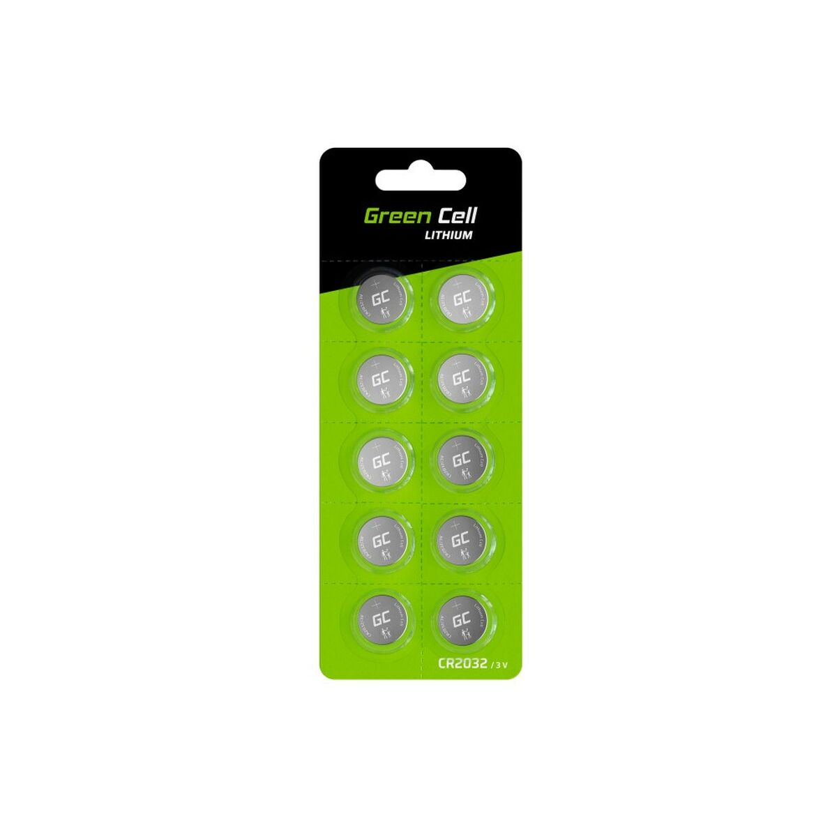 Lithium Battery Green Cell XCR01 220 mAh 3 V (10 Units)
