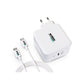 Wall Charger + USB C Cable Urban Factory GSC10UF White