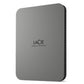 External Hard Drive LaCie Mobile Drive Secure Grey 4 TB HDD