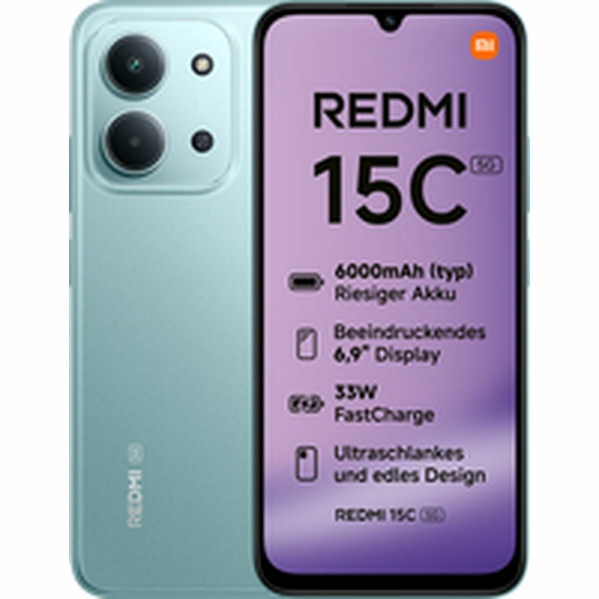 Smartphone Xiaomi Redmi 15C 6,9" Octa Core 4 GB RAM 128 GB Green