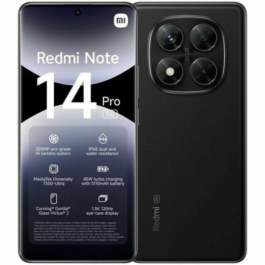 Smartphone Xiaomi Redmi Note 14 Pro 6,67" 12 GB RAM 512 GB Black
