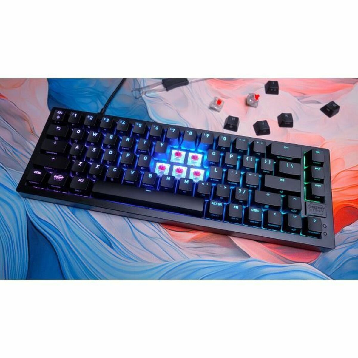 Keyboard and Mouse Cherry CXK5V2RGBCPTBLACKRFR