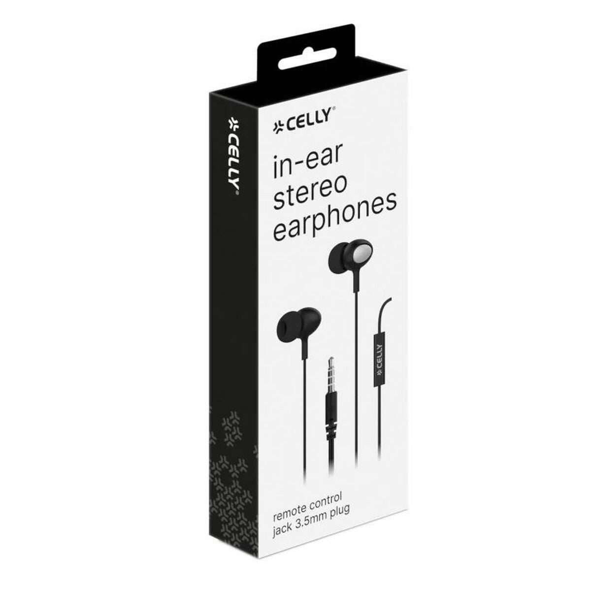 Headphones with Microphone Celly UP500BK Black