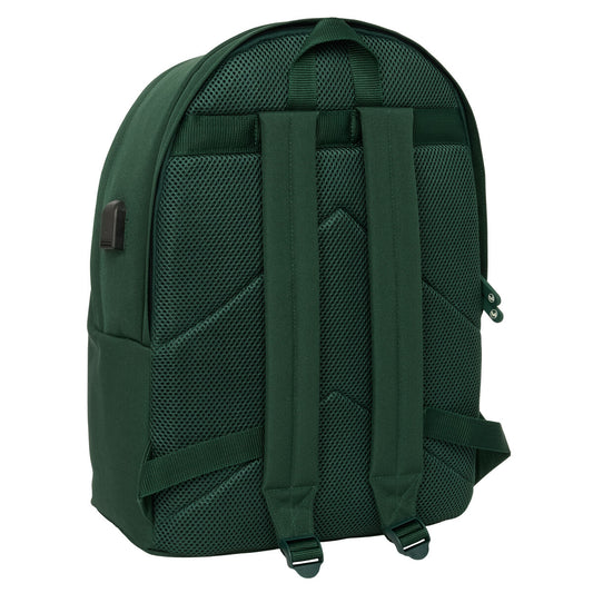 Rucksack for Laptop and Tablet with USB Output El Ganso Basics Green