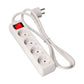4-socket plugboard with power switch EDM 41064 Schuko (5 m)