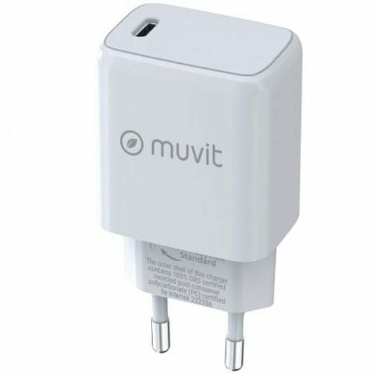 Wall Charger Muvit MCACC0014 White 30 W