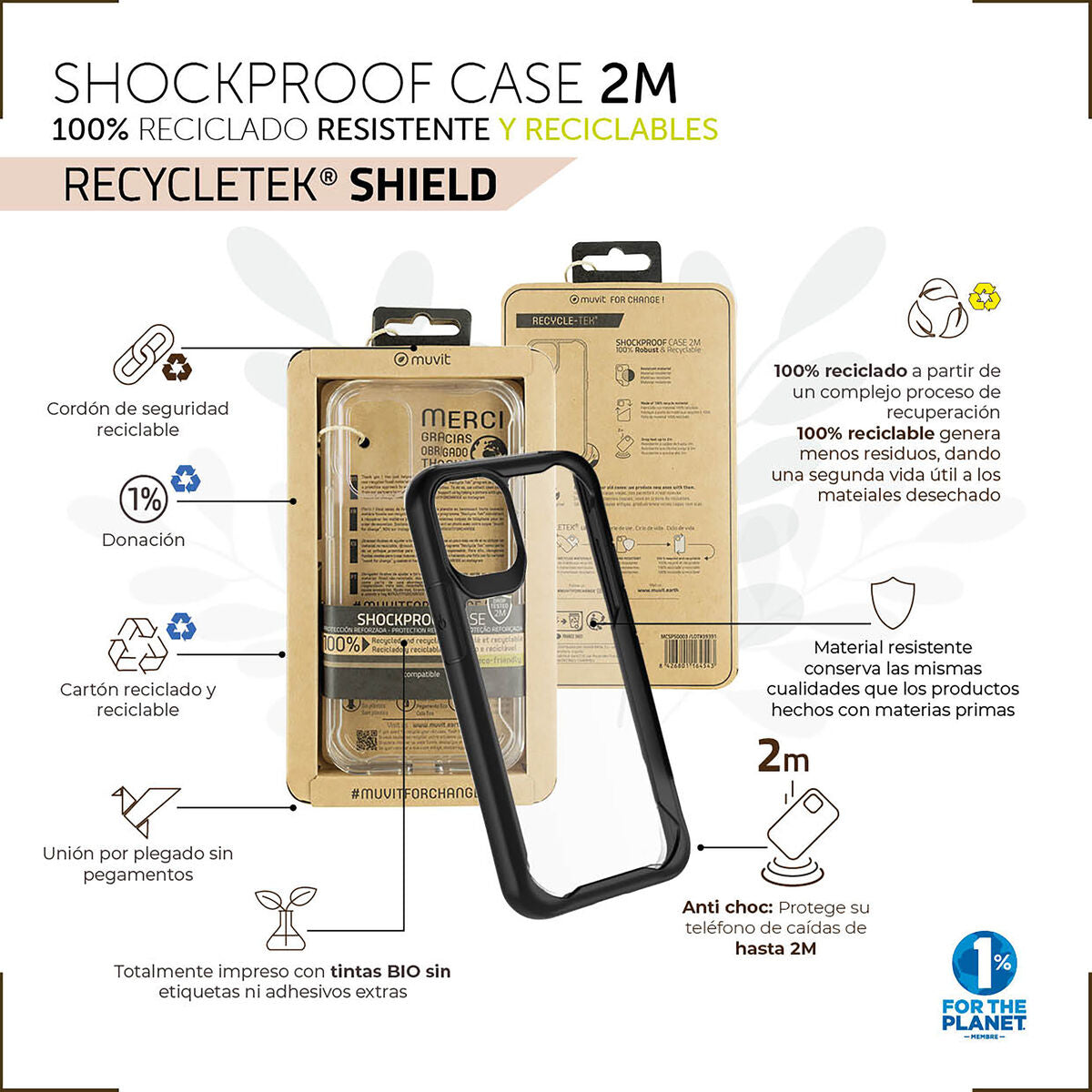 Mobile cover Muvit for Change iPhone 13 iPhone 13