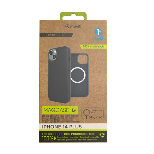Mobile cover Muvit for Change iPhone 14 Plus Black Magnetic