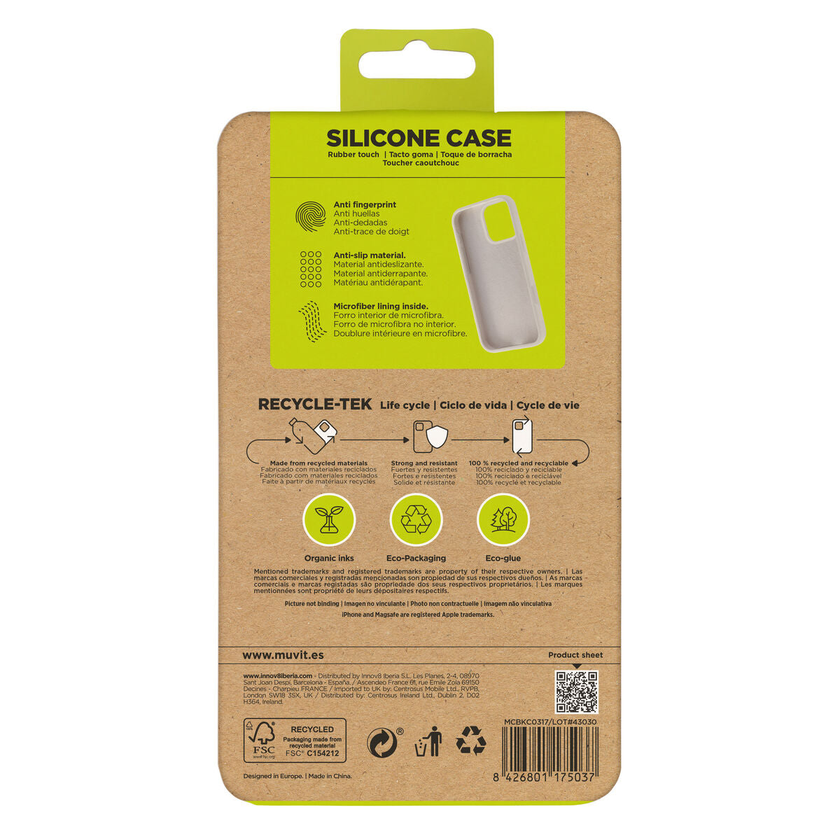 Mobile cover Muvit for Change iPhone 16 Pro Max Nude
