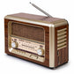 Portable Bluetooth Radio Kooltech Retro AM/FM