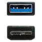 USB 3.0 A to Micro USB B Cable NANOCABLE 10.01.110-BK