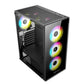 ATX Semi-tower Box KEEP OUT XC-210 GLASS Black