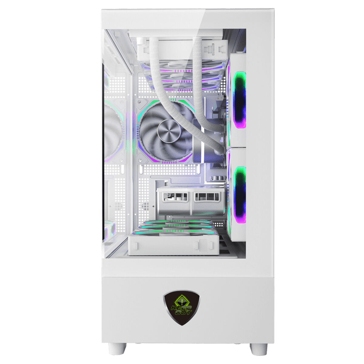 ATX Semi-tower Box KEEP OUT XC-301W White