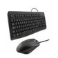 Keyboard and Mouse CoolBox COO-KTR-01U Black Spanish Qwerty