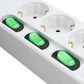 4-socket plugboard without power switch TM Electron TMUAD554 White 3680 W (1,5 m)