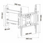 Wall Bracket Nox-Xtreme NXLITEWALLFLEX 55"