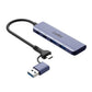 USB Cable CoolBox COO-HUB-C-CCAA Grey