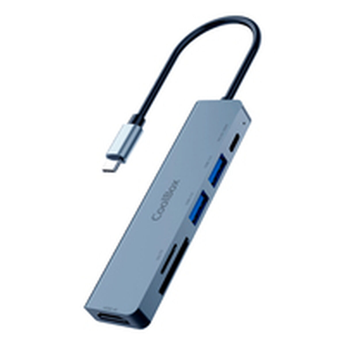 USB Hub CoolBox COO-DOCK-C-61 Grey 100 W