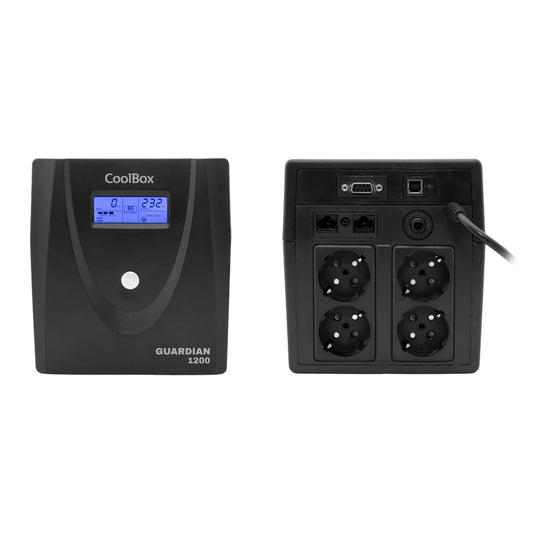 Uninterruptible Power Supply System Interactive UPS CoolBox COO-SAIGD3-12D 1200 W 720 W