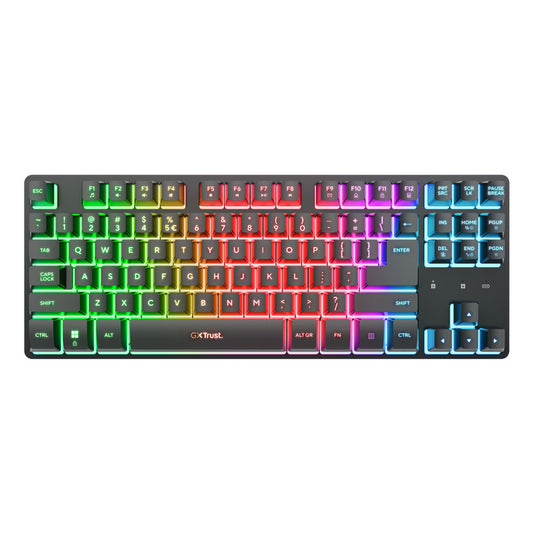 Keyboard and Mouse Trust 25984 GXT832 Black Spanish Qwerty