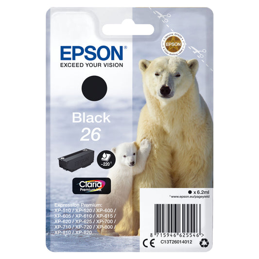 Original Ink Cartridge Epson T2601 Black
