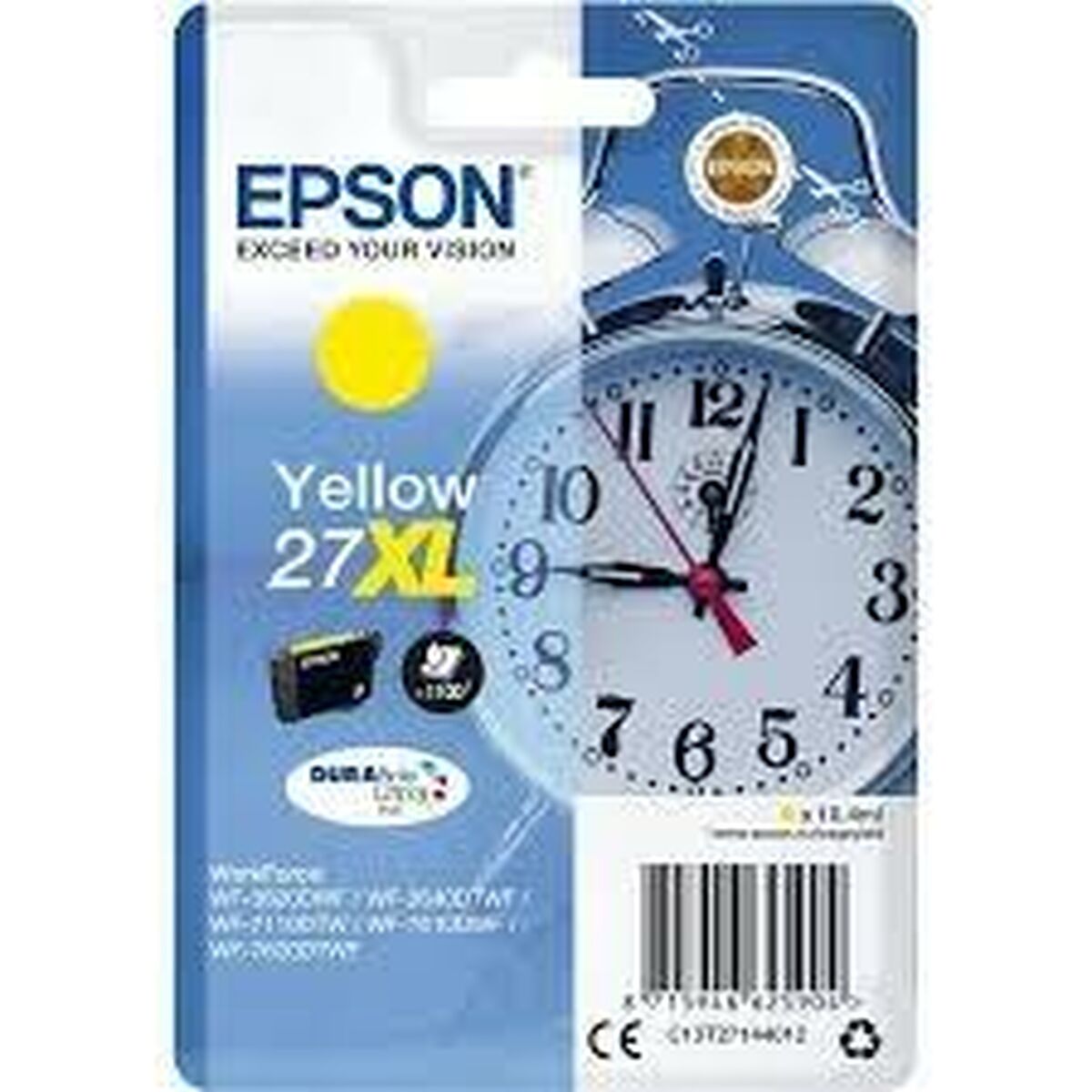 Compatible Ink Cartridge Epson WF-3000 7000 - Nº27XL Yellow (10 Units)