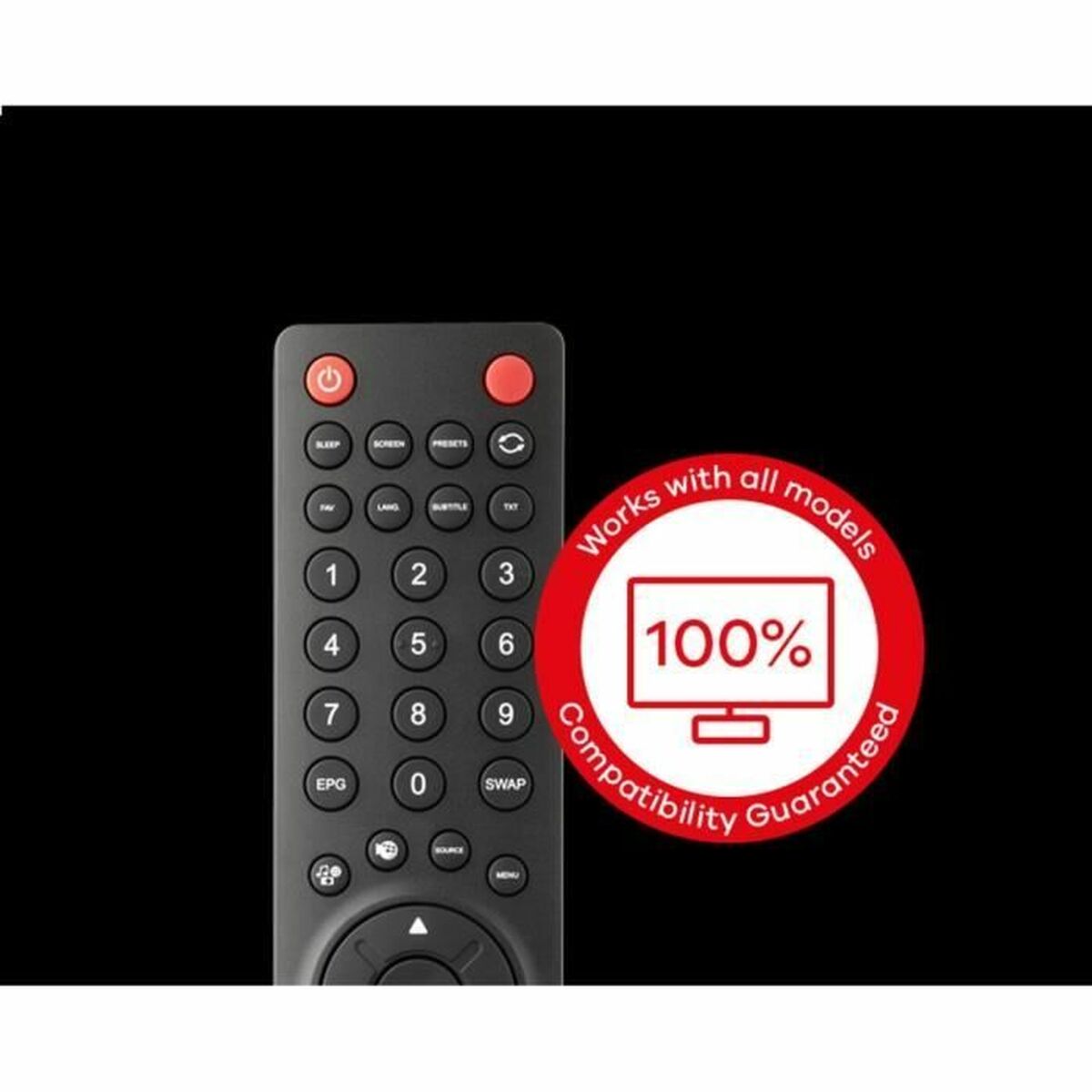 Universal Remote Control One For All Black