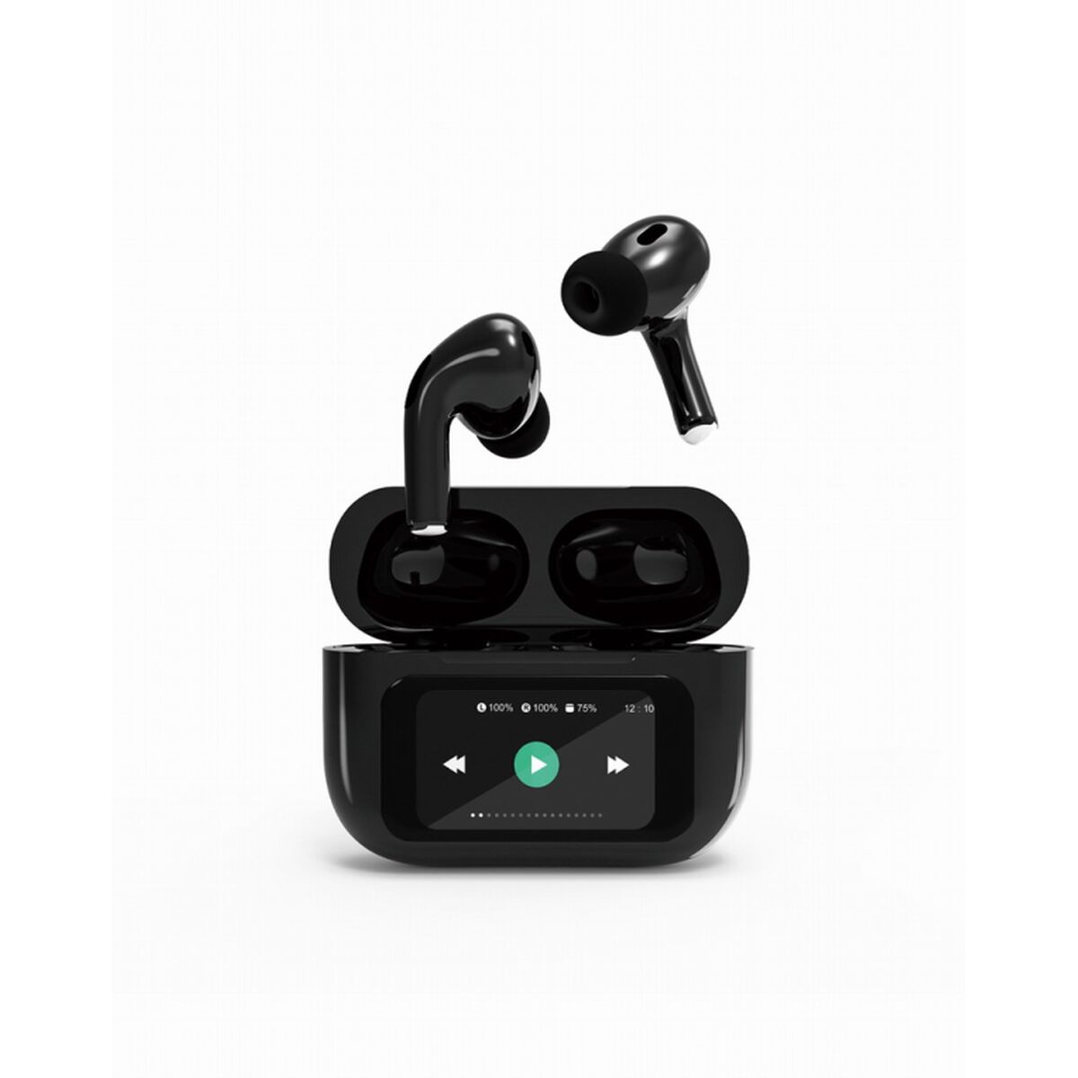 Headphones GEMBIRD TWS-LCD-ANC-01-BK Black