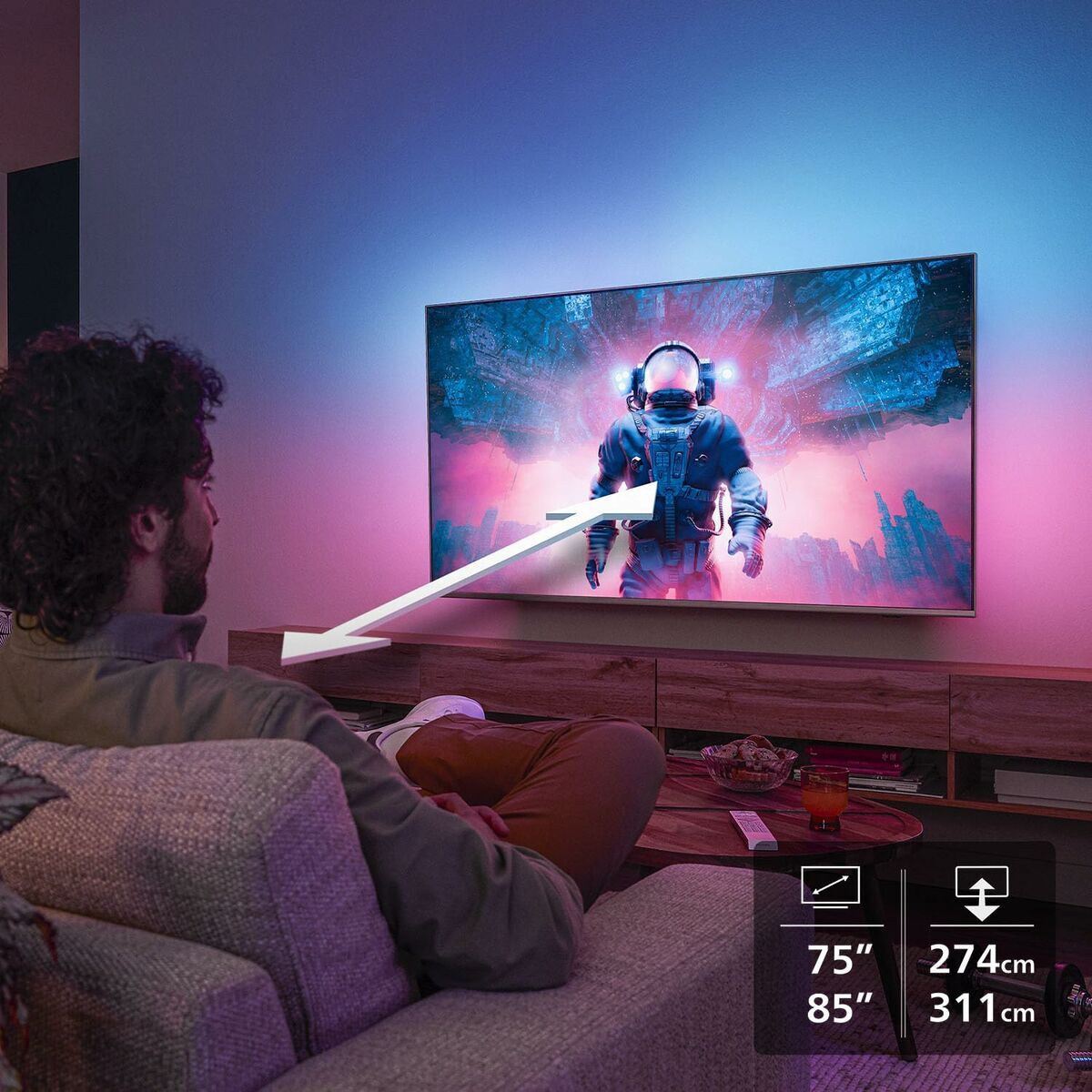 Smart TV Philips 75PUS9010/12 4K Ultra HD 75" LED