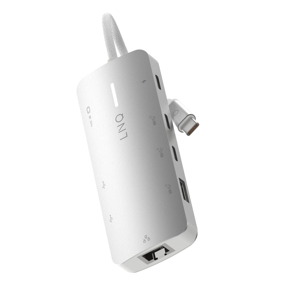 USB Hub Linq Byelements LQ49081 White Grey