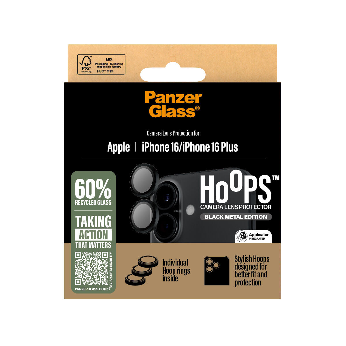 Mobile Screen Protector Panzer Glass iPhone 16 P Apple