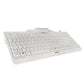 Keyboard with Reader Cherry JK-A0100ES-0 White Grey Spanish Qwerty QWERTY