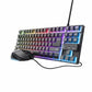 Keyboard and Mouse Trust GXT798 Black Spanish