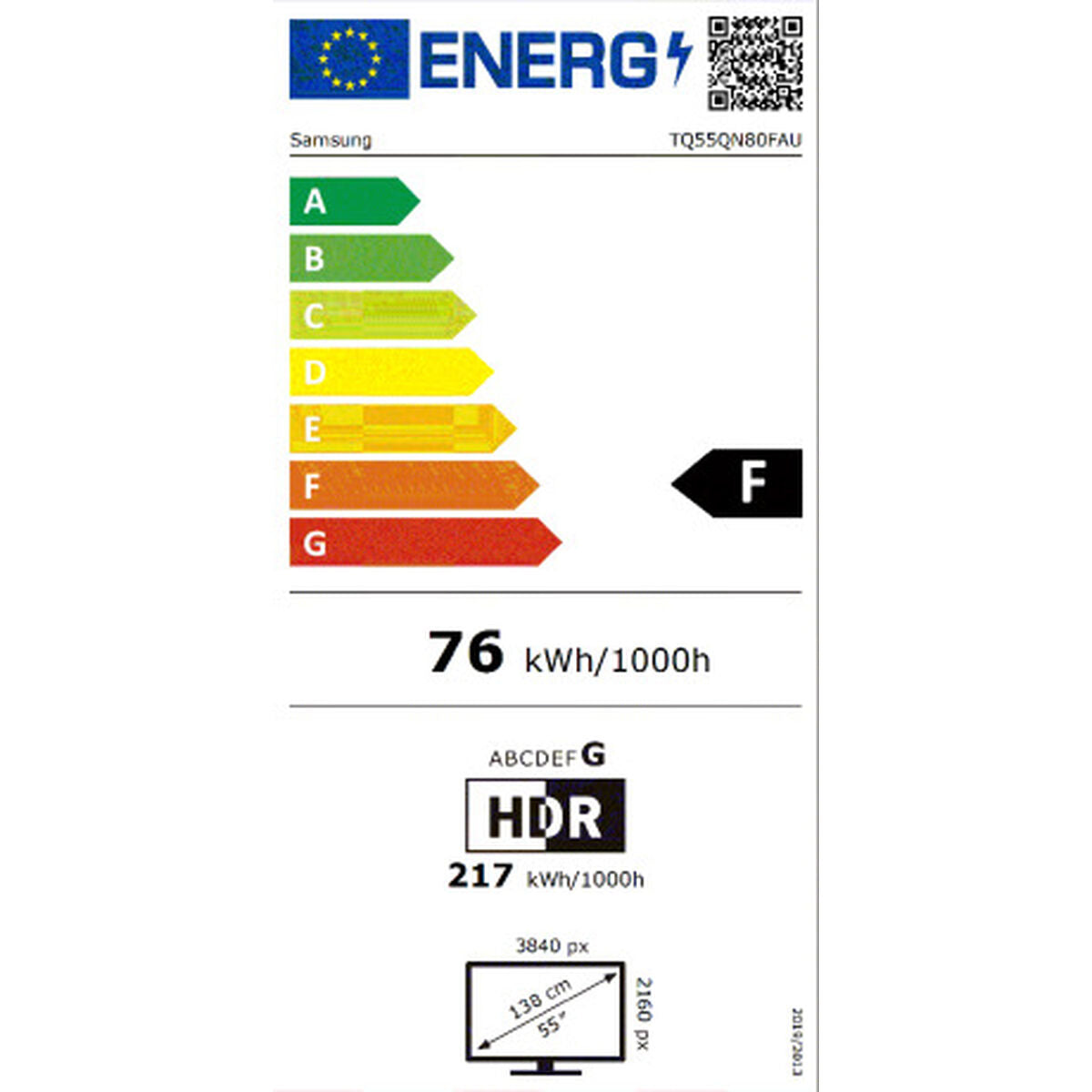 Smart TV Samsung TQ55QN80F 55" 4K Ultra HD HDR Neo QLED